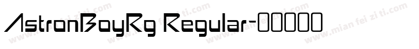 AstronBoyRg Regular字体转换